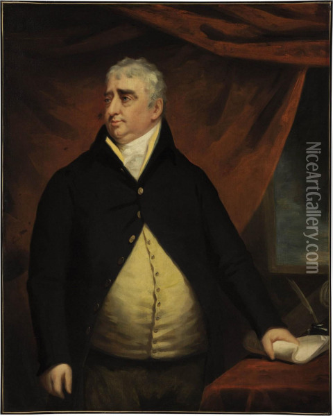 Portrait Of The Right Honourable Charles James Fox Oil Painting - John Opie
