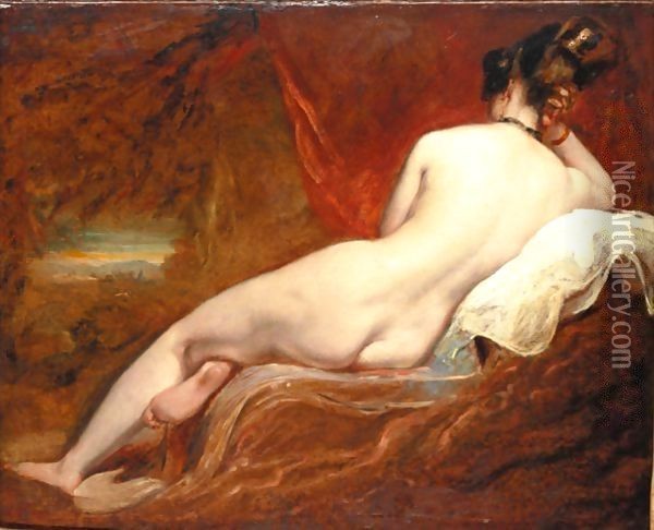 Reclining Nude 2 Oil Painting - William Etty