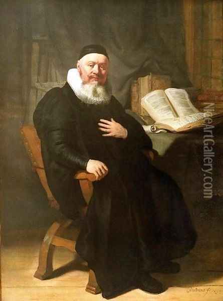 Reverend Johannes Elison Oil Painting - Rembrandt Van Rijn