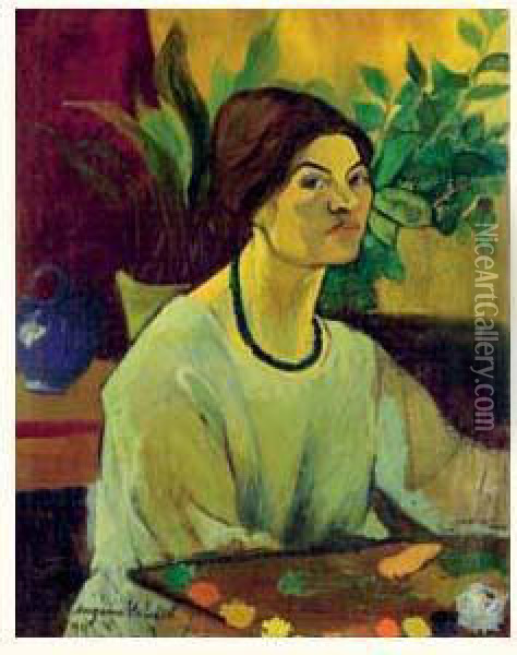 Autoportrait Oil Painting - Suzanne Valadon