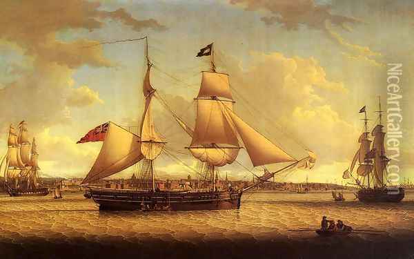 Ship off Liverpool Oil Painting - Robert Salmon