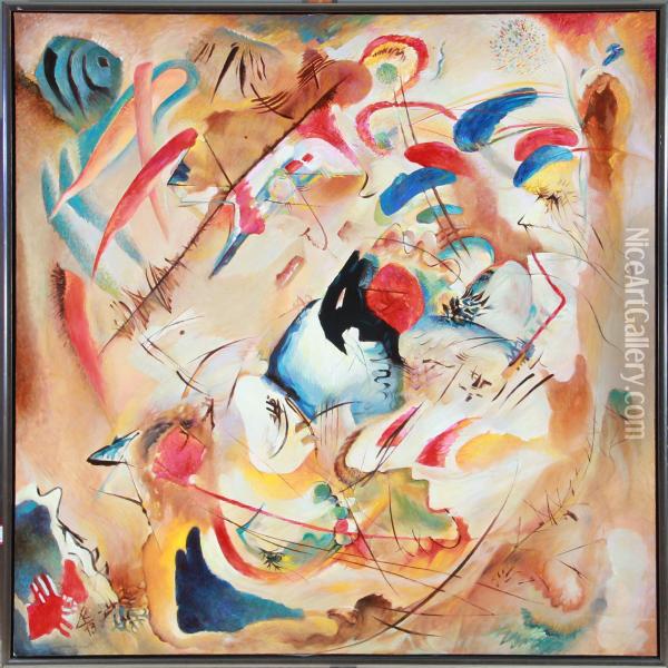 Composition. Oil Painting - Wassily Kandinsky