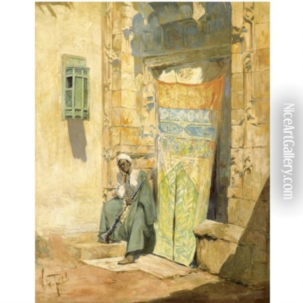 Standing Guard Oil Painting - Walter Frederick Roofe Tyndale