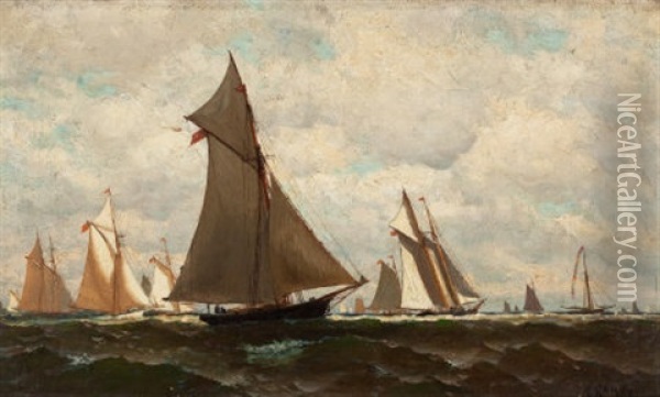 Yachting Oil Painting - Henry Chase