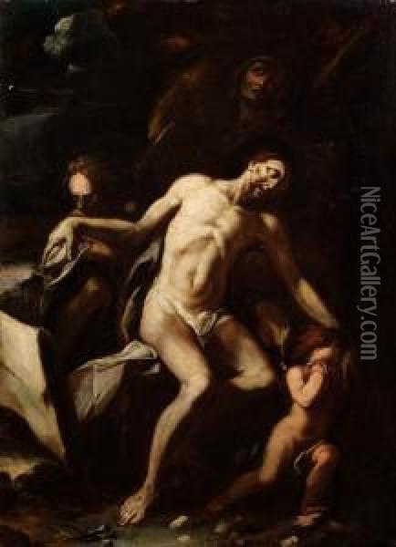 Pieta Oil Painting - Ercole Ii Procaccini