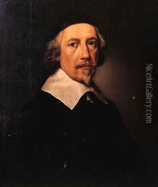 Portrait of a gentleman, possibly Hendrik van Soeteren (-1652) Oil Painting - Dutch School