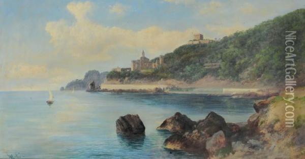 Vedute Della Riviera Oil Painting - Henry Marko