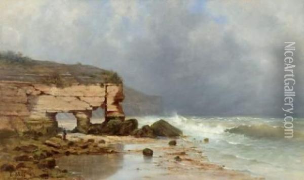 Mer En Bretagne Oil Painting - Edouard Brot