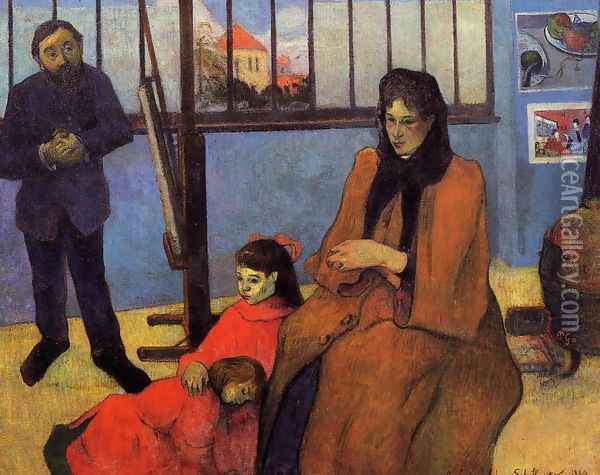 The Schuffenecker Family Oil Painting - Paul Gauguin