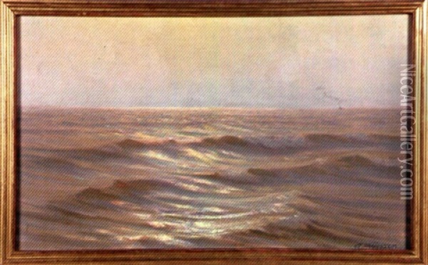 Lever Du Soleil Sur La Mer Oil Painting - Alexander Harrison