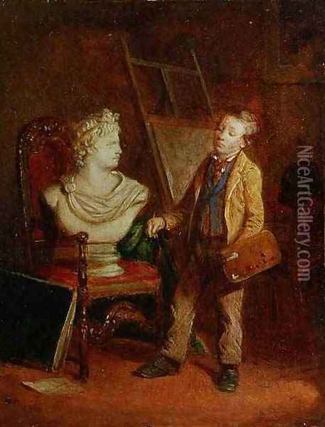 The Young Artist Oil Painting - William Hemsley
