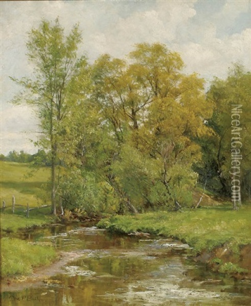 Landscape Oil Painting - Olive Parker Black
