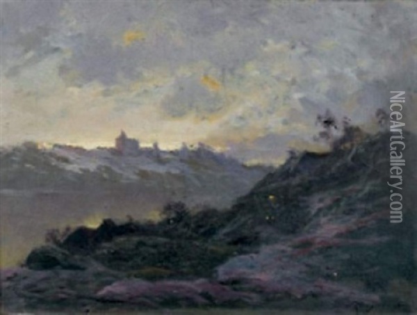 Paysage De Montagne Oil Painting - Emile Cagniart