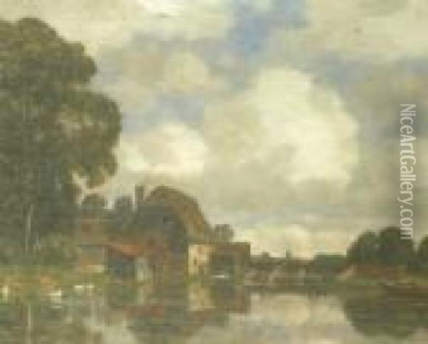 Untitled Oil Painting - Gilbert Von Canal