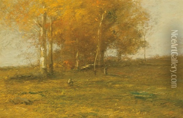 Afternoon Light (october Afternoon) Oil Painting - John Francis Murphy