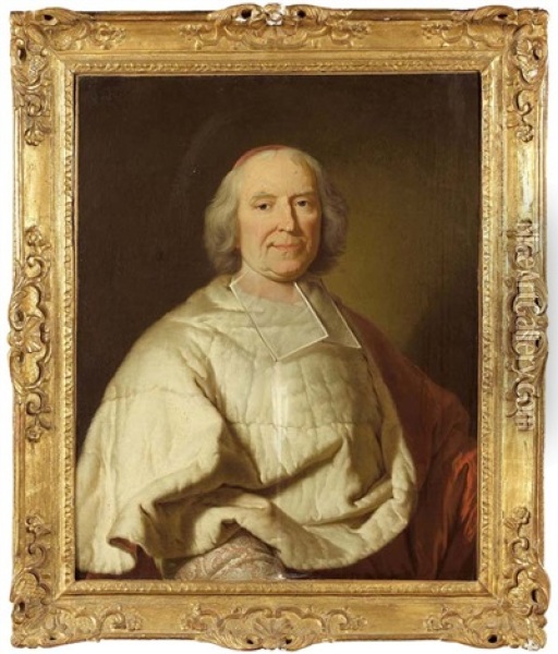 Portrait Du Cardinal Fleury Oil Painting - Hyacinthe Rigaud