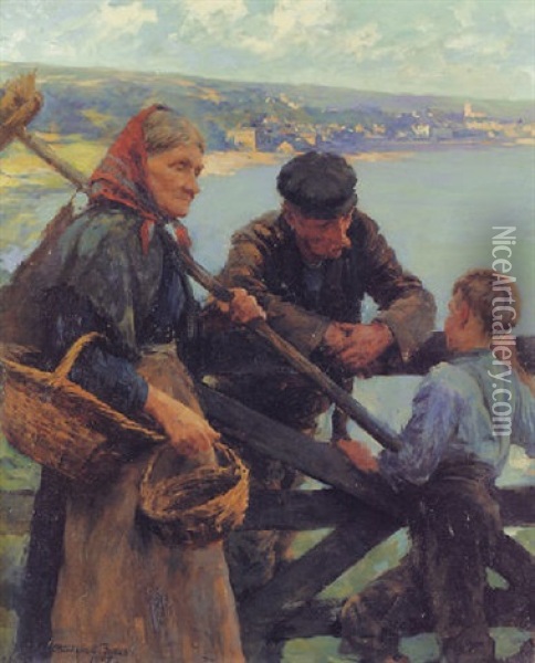 Gossips Oil Painting - Stanhope Forbes
