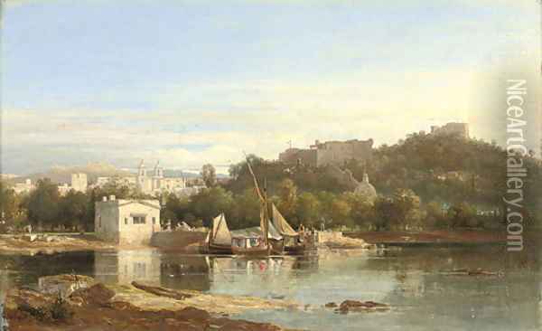 Le port de Joinville 2 Oil Painting - Louis Auguste Lapito