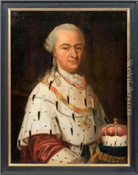 Karl Theodor Von Derpfalz In Kurfurstlichem Ornat Oil Painting - Johann Georg Ziesenis
