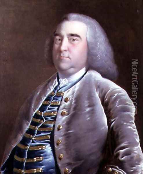 Portrait of Timothy Rastall (1707-73) Oil Painting - Josepf Wright Of Derby
