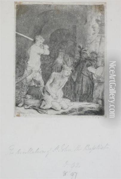 The Beheading Of St John The Baptist Oil Painting - Rembrandt Van Rijn