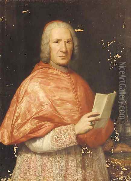 Portrait of a Cardinal Oil Painting - Domenico Dupra