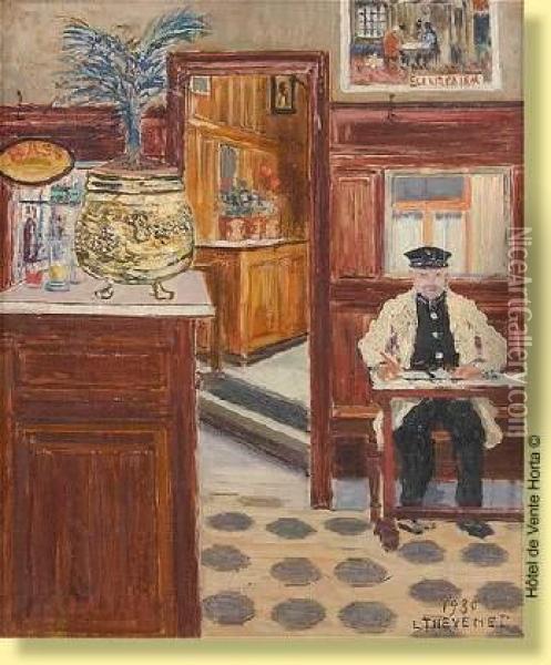 Charel Van Den Tram Oil Painting - Louis Thevenet