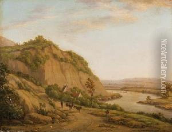 The River Meuse Oil Painting - Jacob Van Kouvenhoven