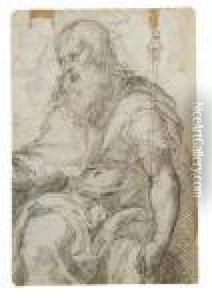 Padre Eterno Oil Painting - Domenico Zampieri (Domenichino)