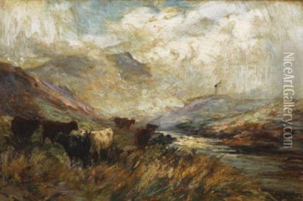 West Highland Glen Oil Painting - Joseph Milner