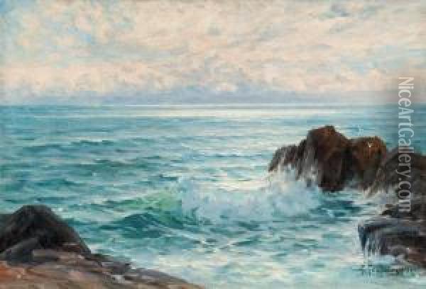Seascape Oil Painting - Woldemar Toppelius
