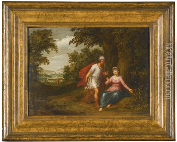 An Old Testament Scene Oil Painting - Jan Tengnagel
