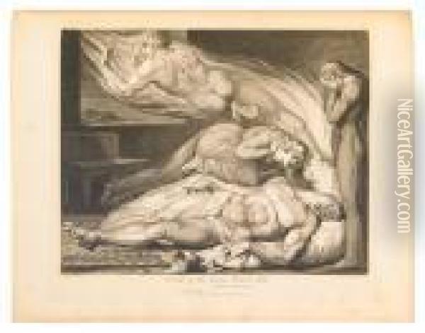 A Poem. Oil Painting - William Blake