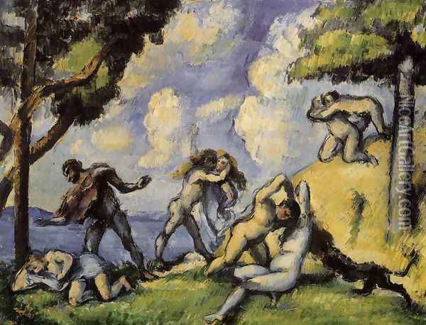 The Battle Of Love I Oil Painting - Paul Cezanne