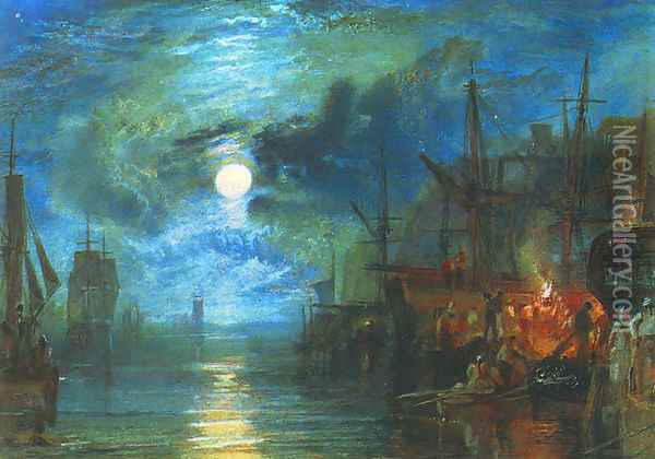 Shields, on the River Tyne Oil Painting - Joseph Mallord William Turner