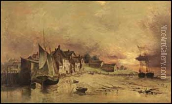 Coastal Scene Oil Painting - John A. Hammond
