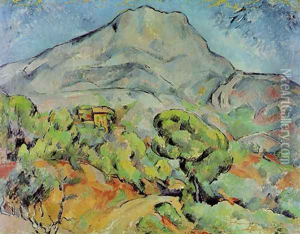 Road Near Mont Sainte Victoire Oil Painting - Paul Cezanne