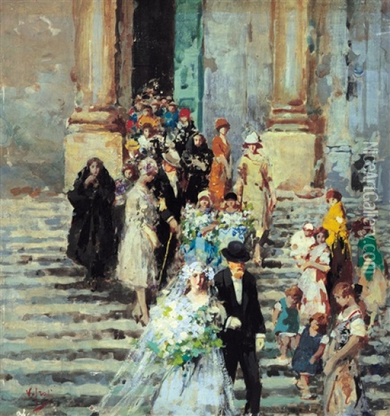Matrimonio Oil Painting - Vincenzo Irolli