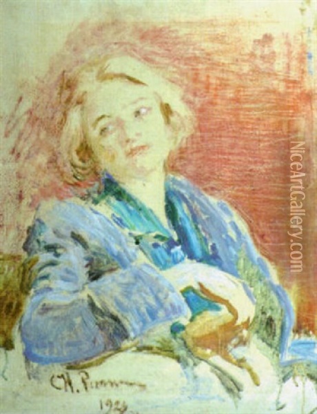 Blicken Oil Painting - Ilya Repin