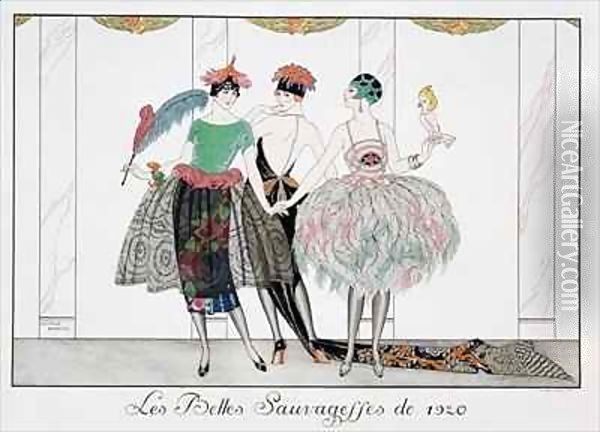 The Beautiful Savages Oil Painting - Georges Barbier