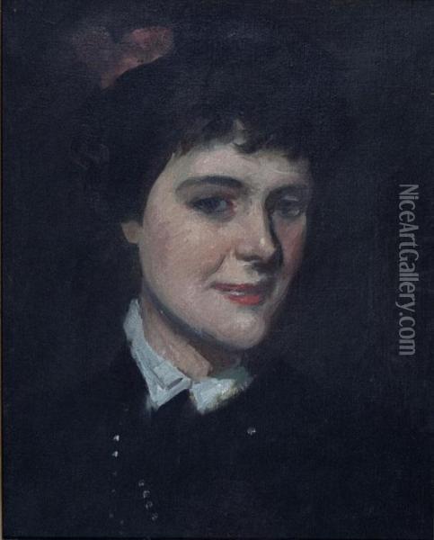 The Artist's Wife, Jeanne Morel Oil Painting - Bonny Rupert