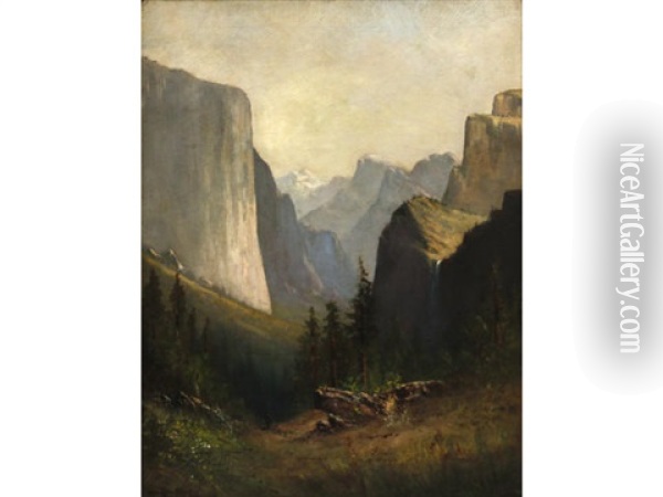 Yosemite Valley Oil Painting - William Weaver Armstrong