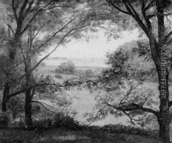 Maine Landscape Oil Painting - Joseph Foxcroft Cole