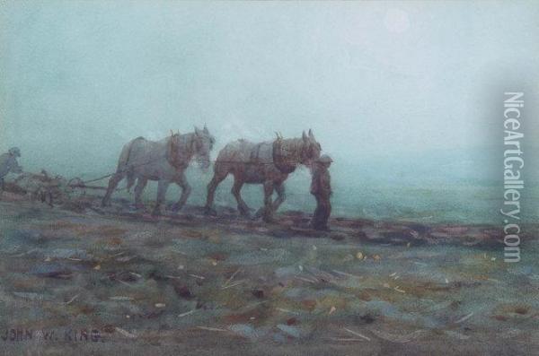 Early Morning Oil Painting - John W. King
