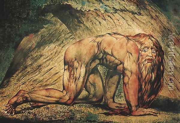 Nabuchodonosor Oil Painting - William Blake