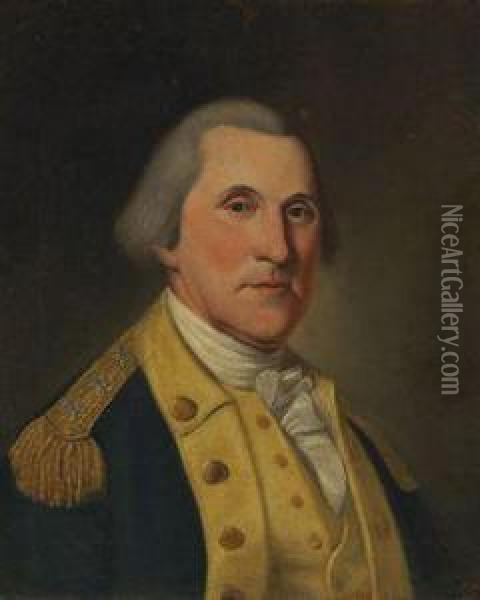 Portrait Of George Washington Oil Painting - Charles Willson Peale