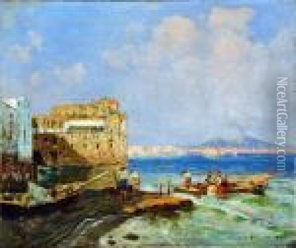 Palazzo Donn'anna Oil Painting - Carlo Brancaccio