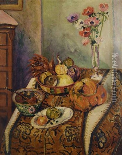 Fruits Decoratifs Oil Painting - Henri Charles Manguin