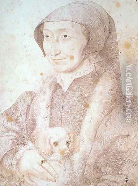 Marguerite de Valois (1492-1549) Queen of Navarre Oil Painting - (studio of) Clouet