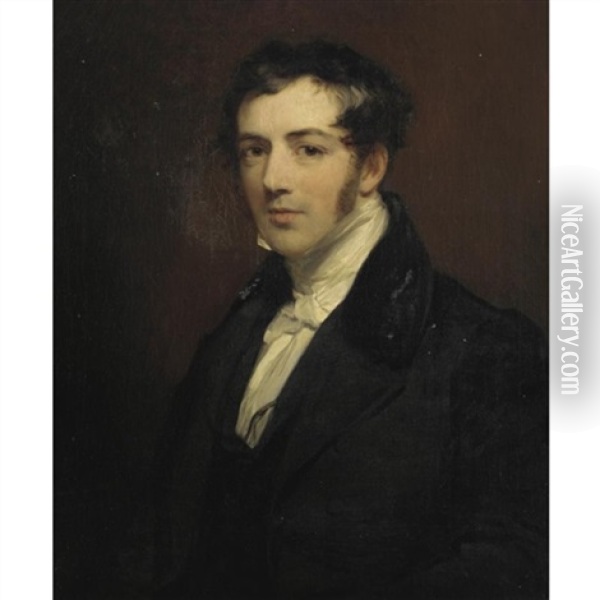 Portrait Of The Rev. Edward Coleridge, Fellow Of Eton College Oil Painting - Margaret Sarah Carpenter
